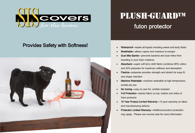 Plush Guard Waterproof Futon Protector brochure